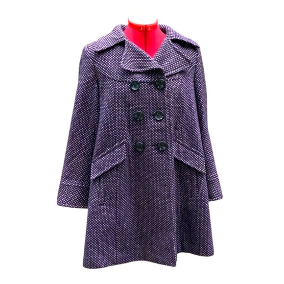 Miss Sixty Jackets & Blazers - Miss Sixty Purple tweed Coat